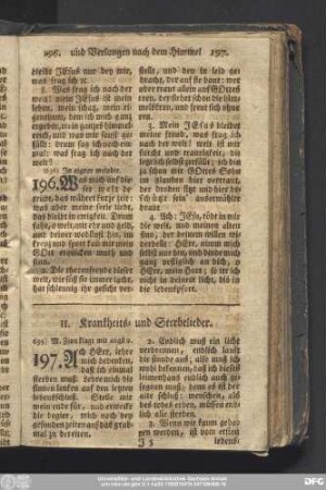 II. Krankheits- und Sterbelieder.