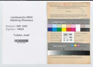 Entnazifizierung Josef Tudyka, geb. 18.03.1903 (Lehrer)