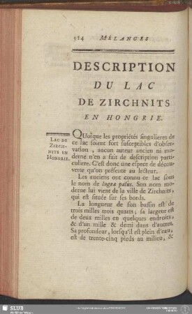 Description Du Lac De Zirchnits En Hongrie