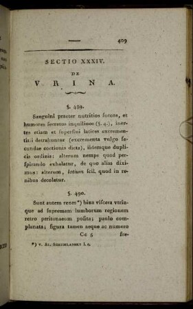 Sectio XXXIV. De Urina