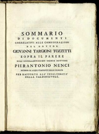 Sommario Di Documenti