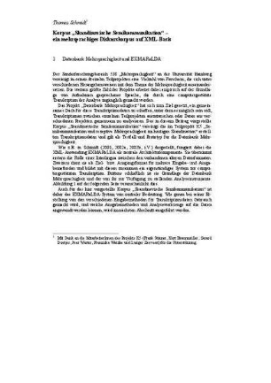 Korpus "Skandinavische Semikommunikation" - ein mehrsprachiges Diskurskorpus auf XML-Basis