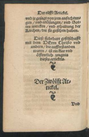 Der Zwölfft Artickel.