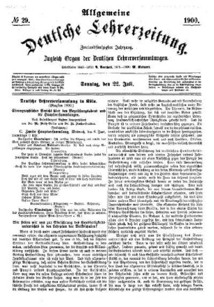 Deutsche Lehrerversammlung in Köln (Pfingsten 1900)