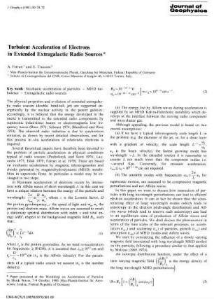 Turbulent acceleration of electrons in extended extragalactic radio sources