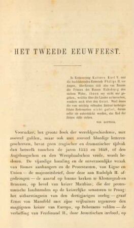 Het tweede eeuwfeest