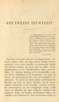 Het tweede eeuwfeest