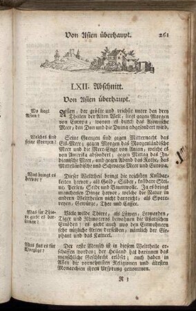 LXII. Abschnitt. Von Asien überhaupt. - LXXIII. Abschnitt. Fortsetzung von den Asiatischen Inseln.