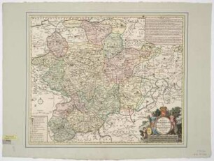 Karte von dem Herzogtum Westfalen, 1:220 000, Kupferstich, nach 1706