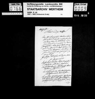 Die Gemeinde Sindolsheim löst die der fürstlich Löwenstein'schen Standesherrschaft zustehenden Herrenfrohnden ab.