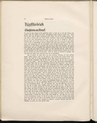 Künstlerbriefe