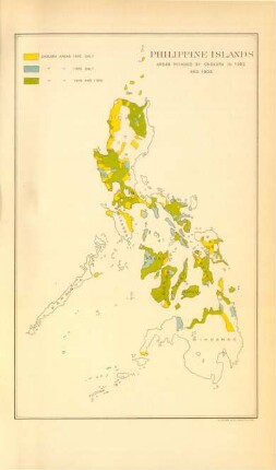 Philippine Islands areas invaded by Cholera in 1902 and 1903
