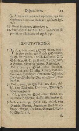 Disputationes