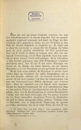 Der Codex D in der Apostelgeschichte : Textkritische Untersuchung