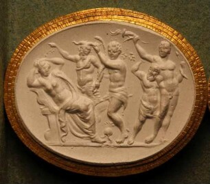 Bacchus findet die von Theseus verlassene Ariadne (Daktyliothek, Erstes Mythologisches Tausend)
