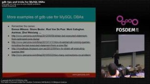 Gdb tips and tricks for MySQL DBAs: How gdb can help you to solve MySQL problems
