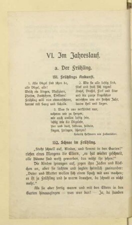 VI. Im Jahreslauf