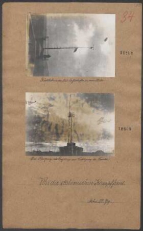 Ital. Flugzeuge im Aufstiege zur Verfolgung des Feindes