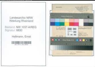 Entnazifizierung Ernst Hellmann , geb. 00.00.0000 (Kaufm.Angestellter)