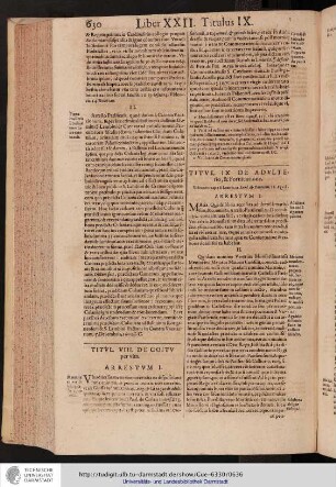 Liber XXII. Titulus IX.
