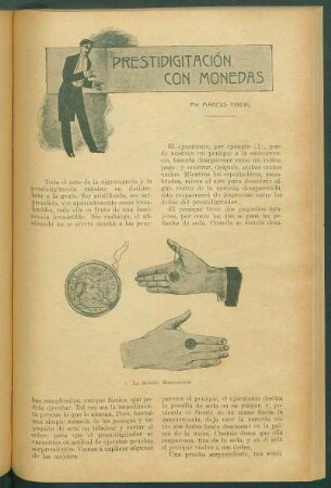 Prestidigitación con monedas
