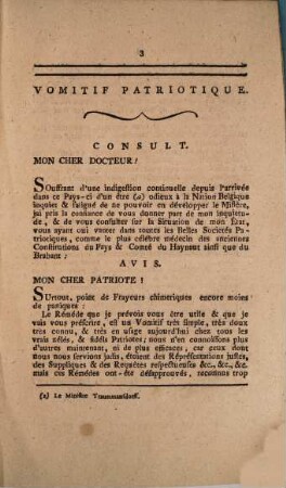 Vomitif patriotique ordonné