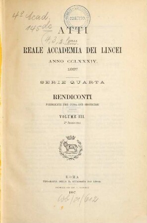 Rendiconti. 3. 1887, Sem. 2