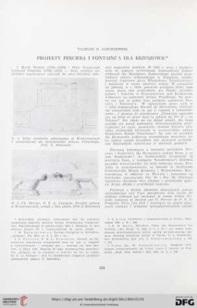 Projekty Perciera i Fontaine̕a dla Krzeszowic
