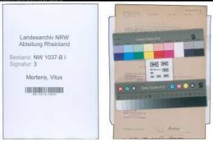 Entnazifizierung Vitus Mertens , geb. 00.00.0000 (Lehrer)