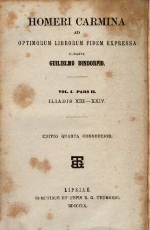 Homeri Ilias, 2