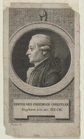 Bildnis des Eberhard Friedrich Christian von der Reck