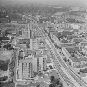 Grunaer Straße in der Pirnaischen Vorstadt in Dresden : Blickrichtung Nordwesten