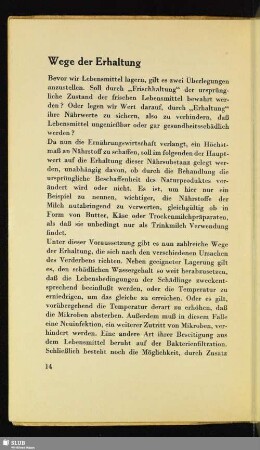 Wege der Erhaltung