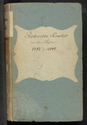 Ratsprotokolle 1747-1748