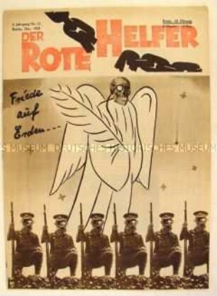 Monatszeitschrift der Roten Hilfe Deutschlands "Der Rote Helfer" u.a. zur Weihnachtssammlung