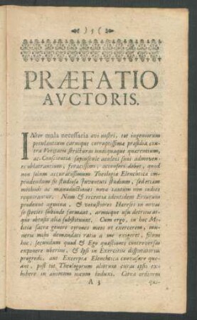 Praefatio Auctoris.