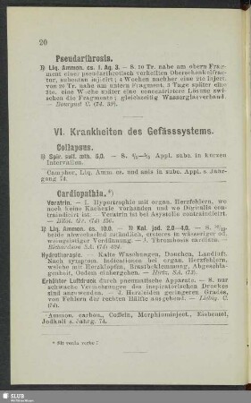 VI. Krankheiten des Gefässsystems