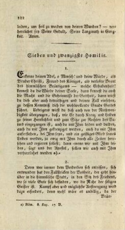 Sieben und zwanzigste Homilie