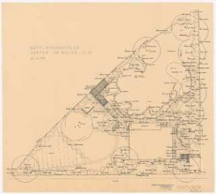 Garten Dr. Müller, Olpe: Lageplan Gehölzbepflanzung 1:100