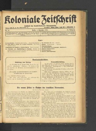 Nr. 49. Berlin, 5. Dezember 1913. 14. Jahrgang.