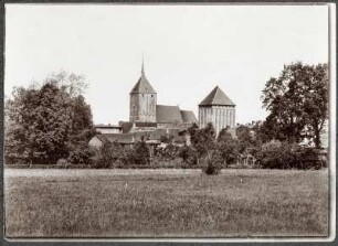 Schlawe (Slawno/Polen). Blick auf die Stadt mit Stadtpfarrkirche