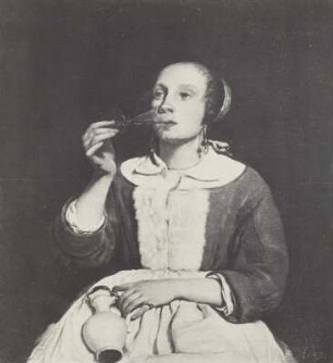 Die trinkende Frau