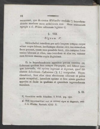 §. VIII. Signum V.