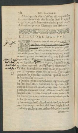 De Labore Manuum.