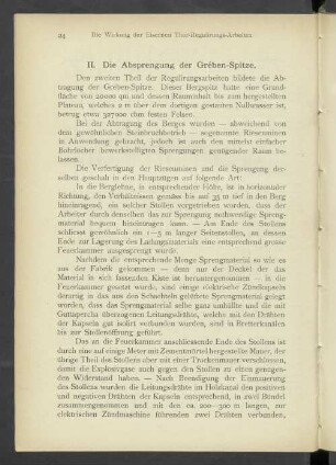 II. Die Absprengung der Grében-Spitze