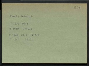 Frank, Heinrich