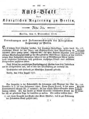No. 30, 8. September 1819