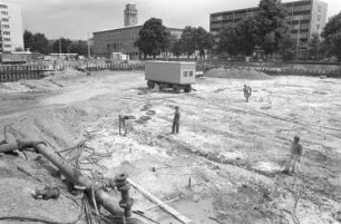 Tiefgarage am Festplatz. Neubau