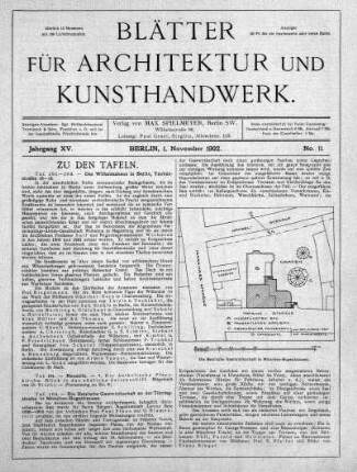 No 11, 1. November 1902