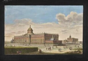 Das Neue Palais und die Communs von Nordosten